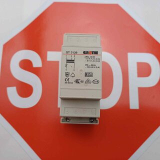 Grothe GT 3139 Klingeltrafo 12V 8V  Klingeltransformator