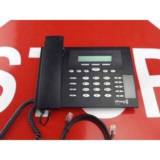 (*1) elmeg CS 290 CS290 Systemtelefon ISDN schwarz  (schwarz-blau)